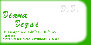 diana dezsi business card